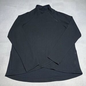 IBKUL Popcorn Stitch Asymmetrical Zip Pullover Womens 2XL Mock Neck Athleisure‎